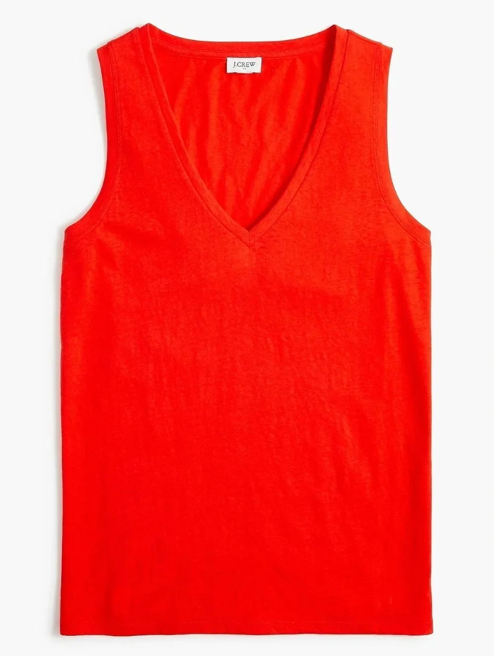 ☔️🔺️J Crew Orange Vneck Casual Sleeveless Top Medium